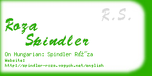 roza spindler business card